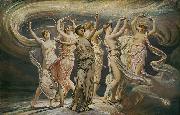 Elihu Vedder The Pleiades oil on canvas